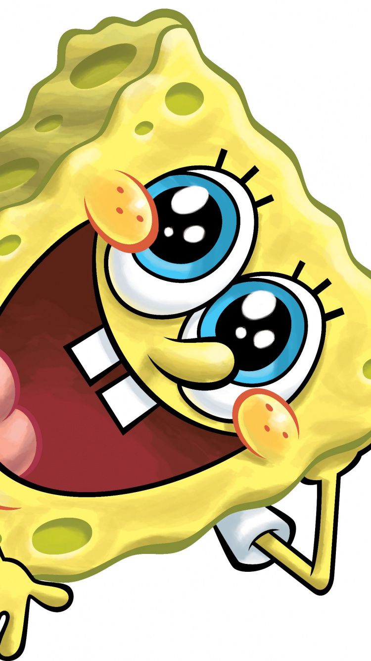 Spongebob Schwammkopf Mit Schlüssel. Wallpaper in 750x1334 Resolution