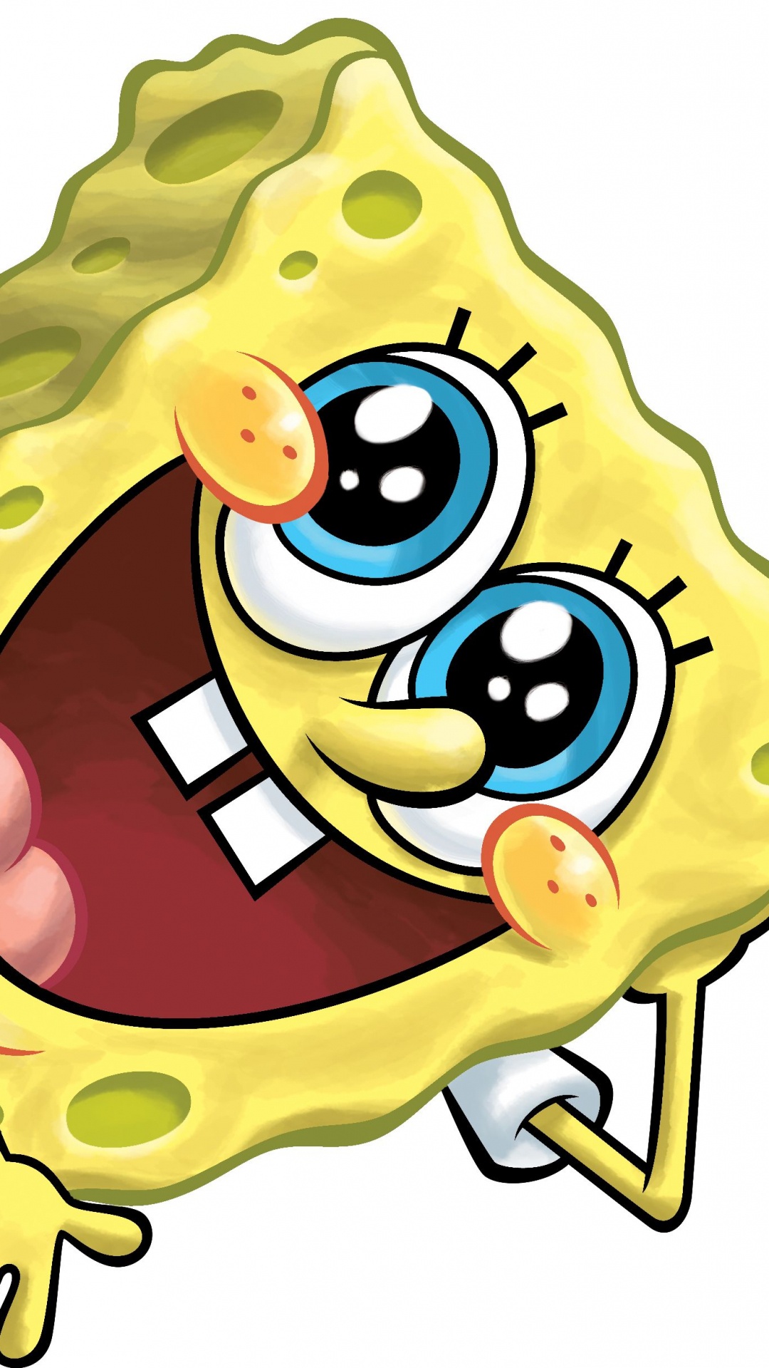 Spongebob Squarepants Holding a Key. Wallpaper in 1080x1920 Resolution