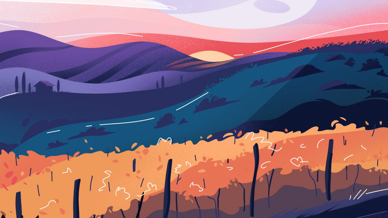 Visual Arts, Illustration, Tageszeit, Ökoregion, Licht. Wallpaper in 1280x720 Resolution