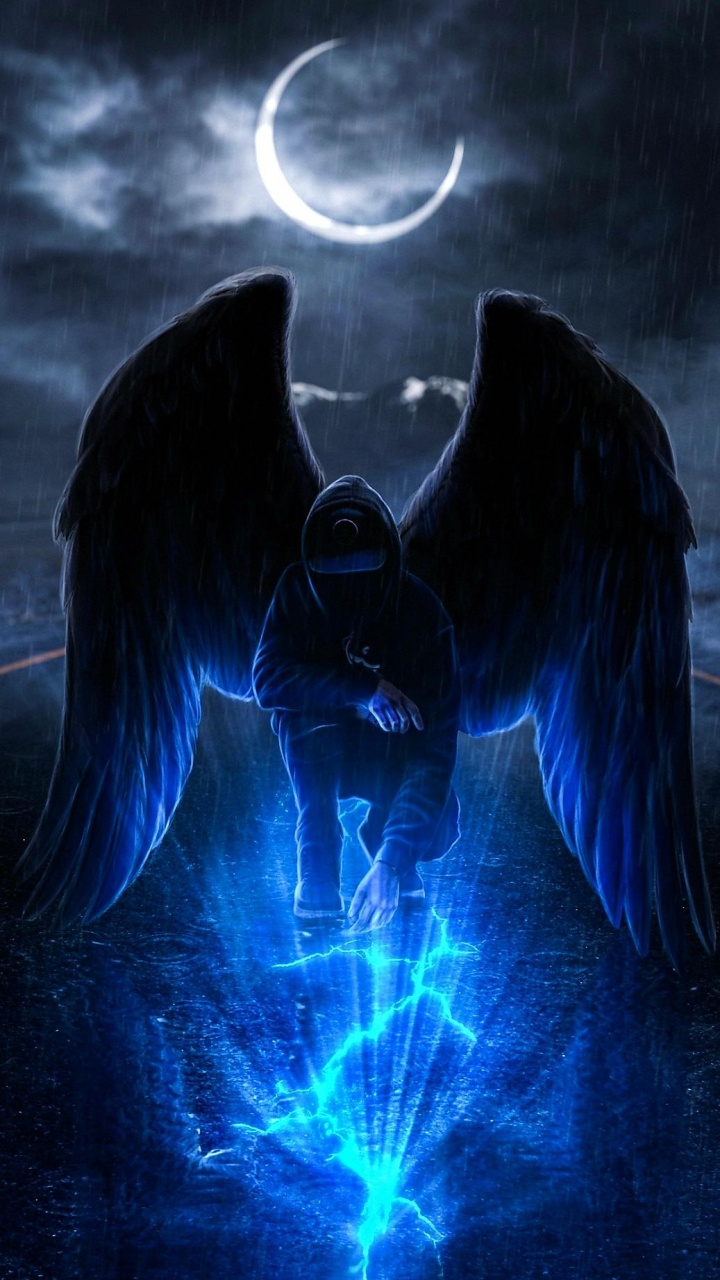 Ángel Morado, Ngel, Arte, Morado, Luz. Wallpaper in 720x1280 Resolution