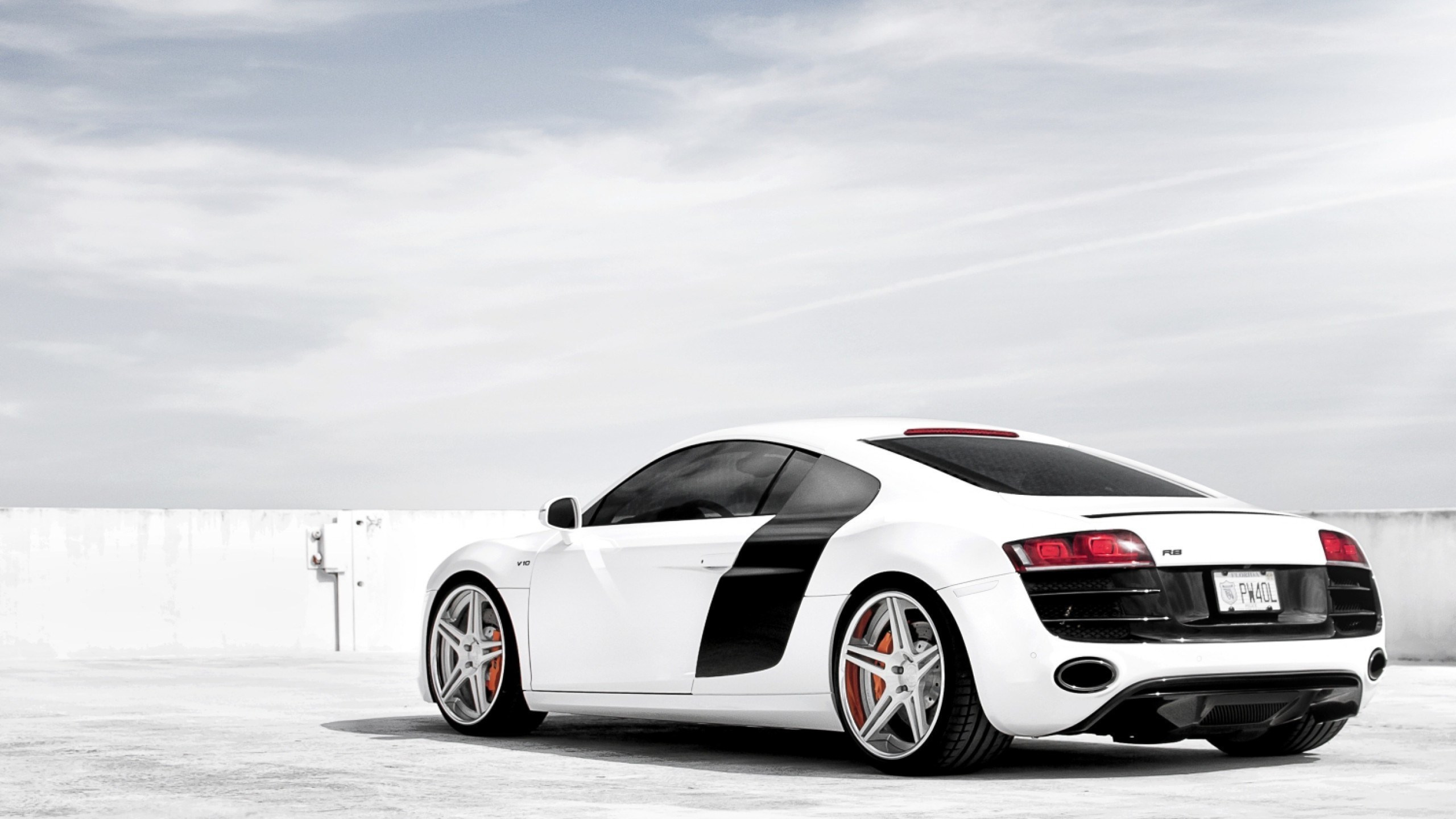 Porsche 911 Blanco Sobre Campo Cubierto de Nieve. Wallpaper in 2560x1440 Resolution