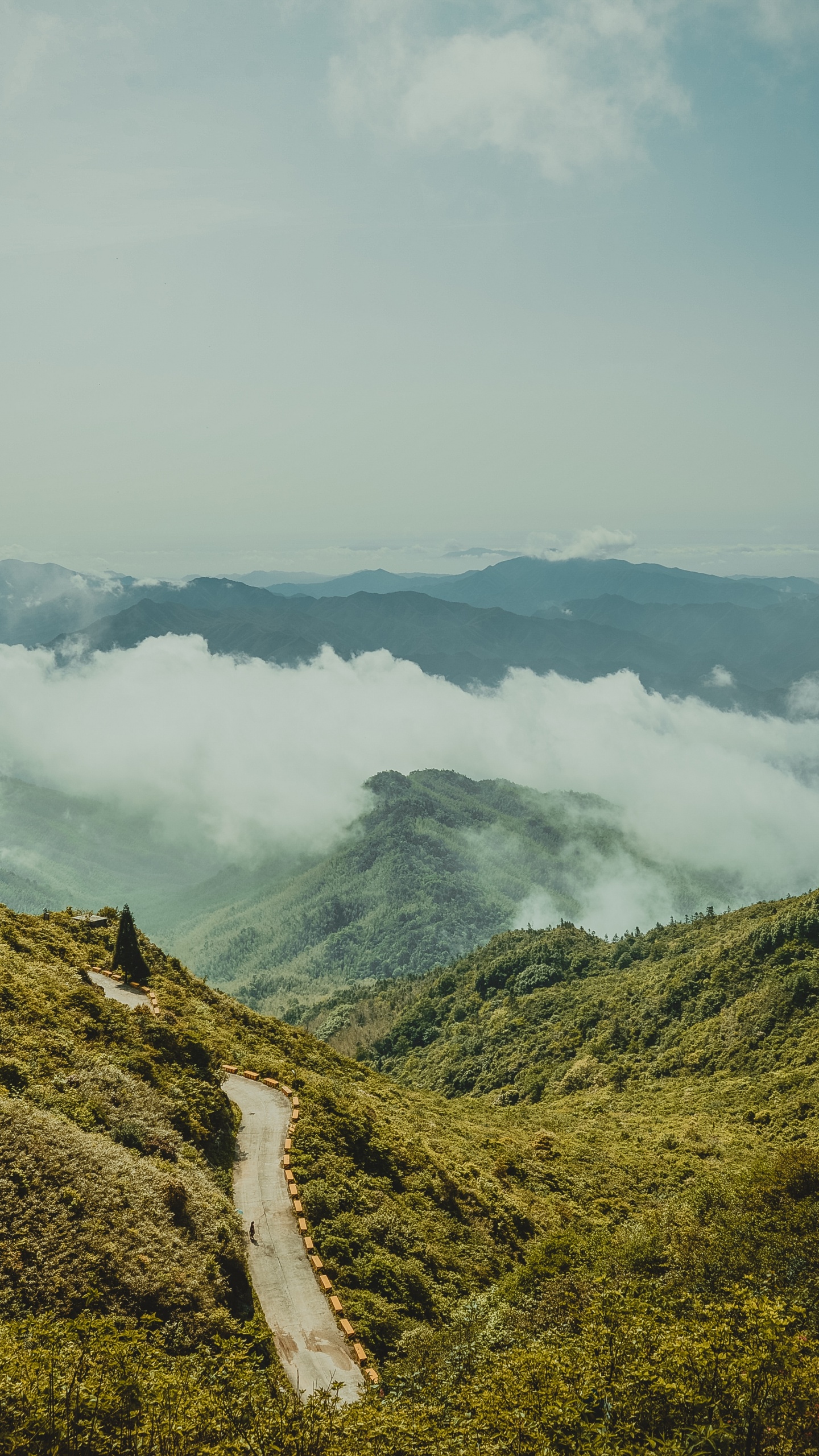 Mountainous Landforms, Mountain, Highland, Mountain Range, Valley. Wallpaper in 1440x2560 Resolution