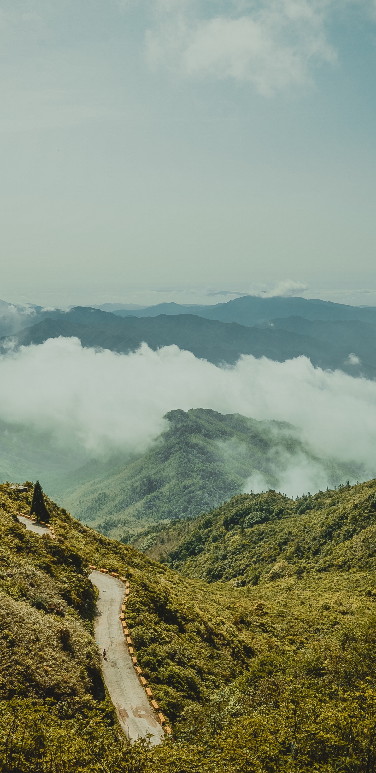 Mountainous Landforms, Mountain, Highland, Mountain Range, Valley. Wallpaper in 1440x2960 Resolution
