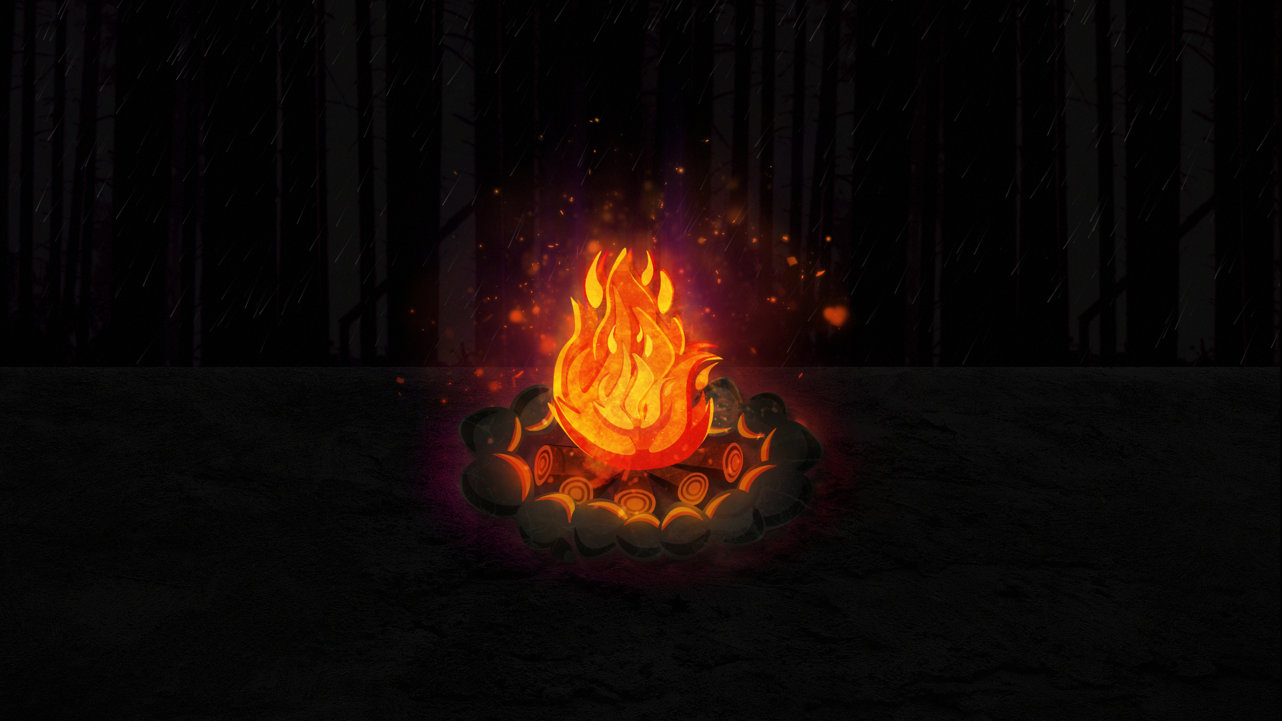 Flame, Fire, Amber, Heat, Gas. Wallpaper in 2560x1440 Resolution