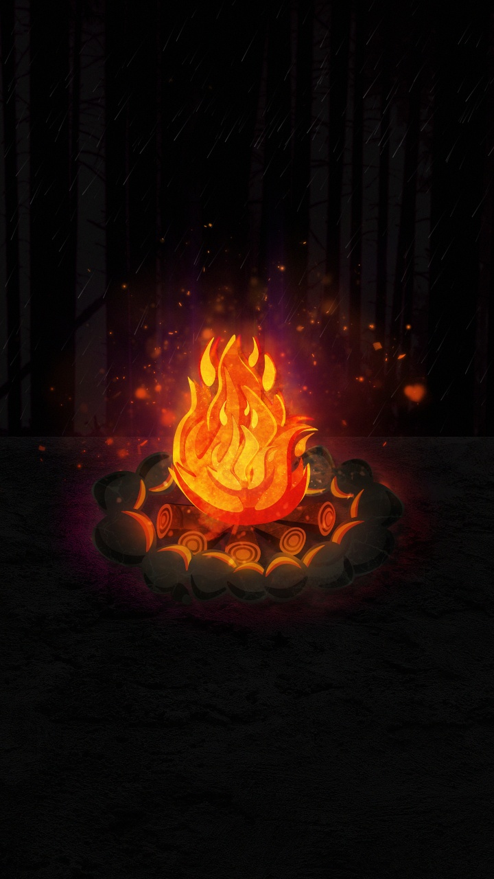 Flame, Fire, Amber, Heat, Gas. Wallpaper in 720x1280 Resolution