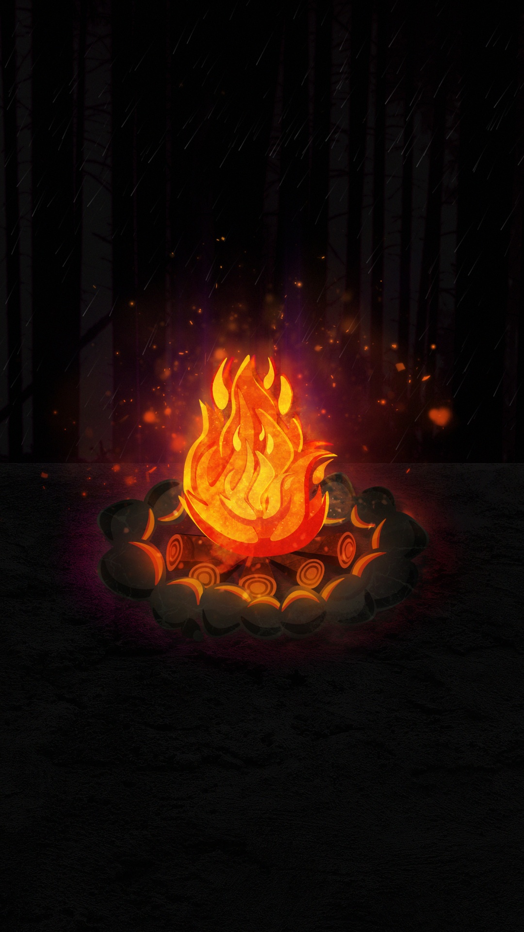 Flamme, Feu, Ambre, Chaleur, Gaz. Wallpaper in 1080x1920 Resolution