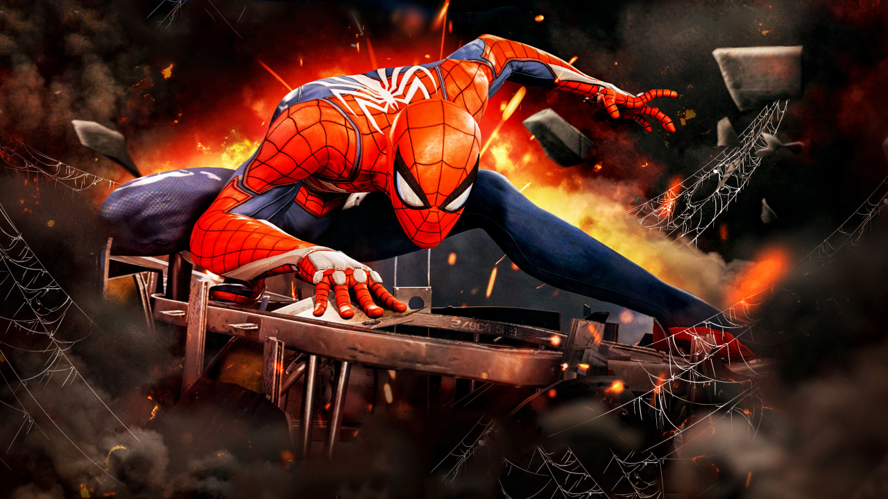 Spider-man, Superhéroe, Juego de Pc, Pel, Playstation 4. Wallpaper in 1280x720 Resolution