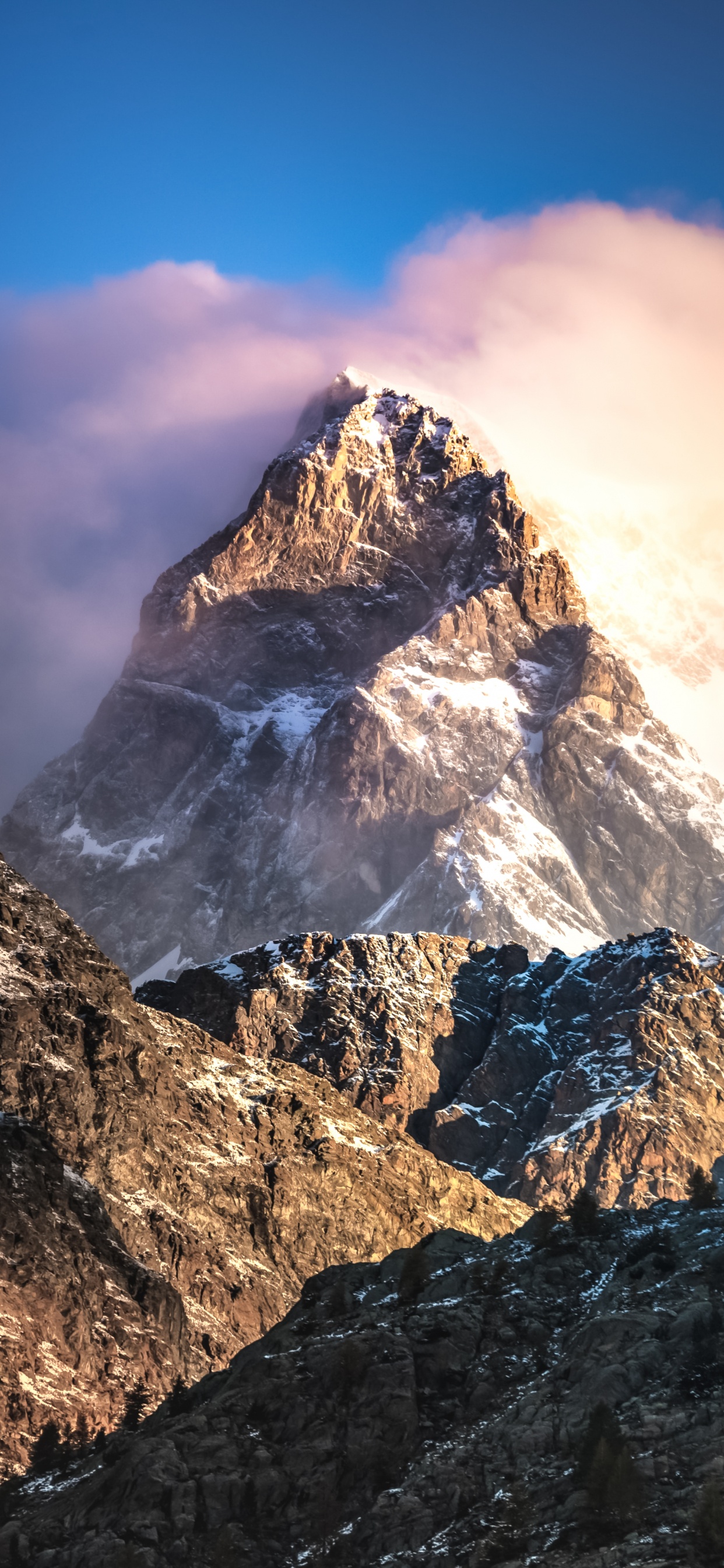 Alps, Terrain, Mount Scenery, Cloud, Mountain. Wallpaper in 1242x2688 Resolution