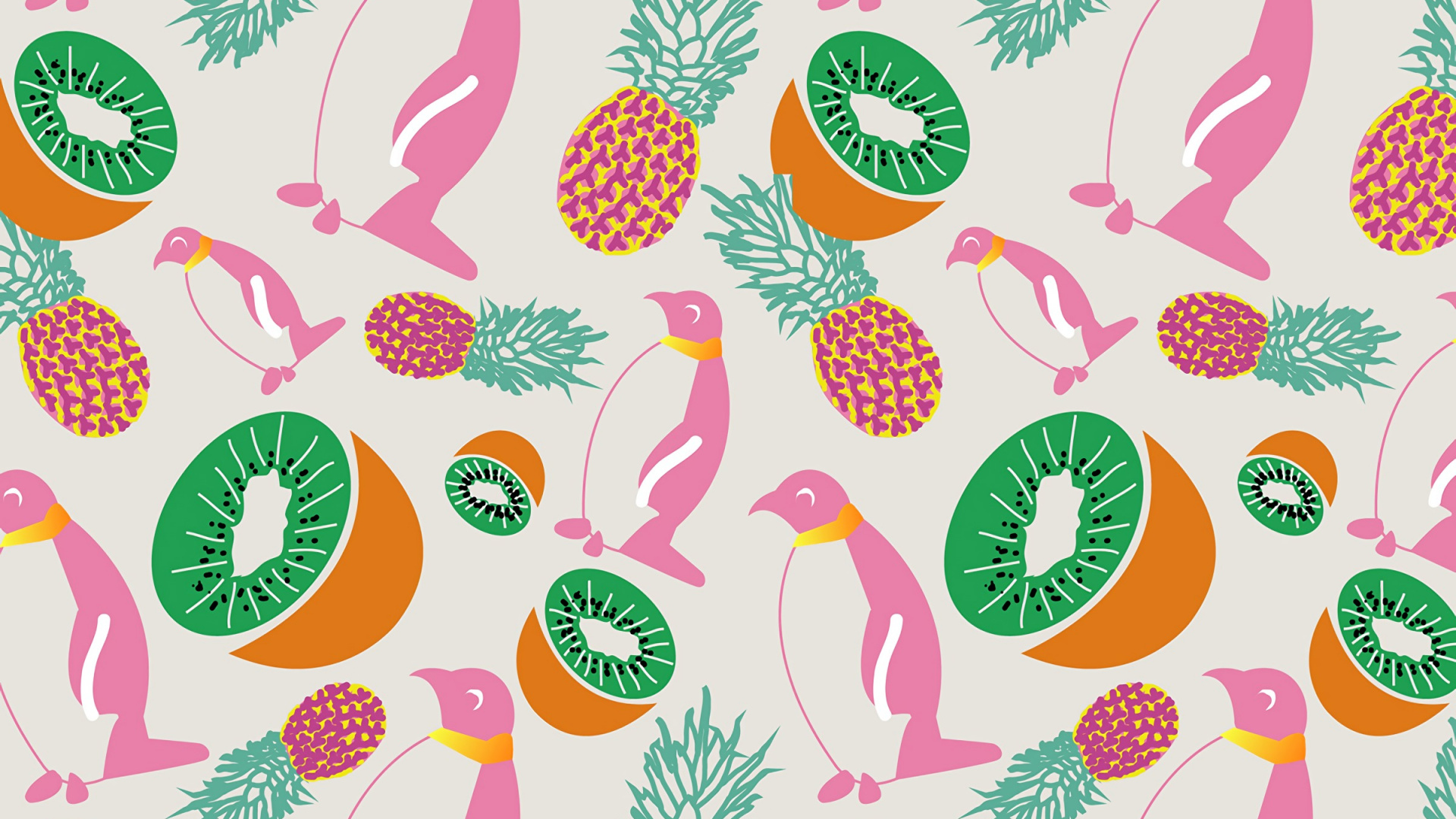 Textil Floral Blanco Verde y Rojo. Wallpaper in 1920x1080 Resolution