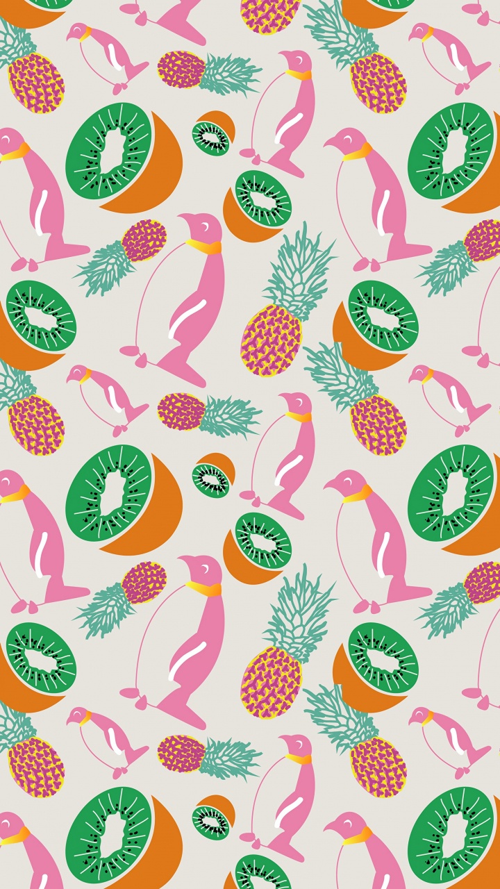 Textil Floral Blanco Verde y Rojo. Wallpaper in 720x1280 Resolution