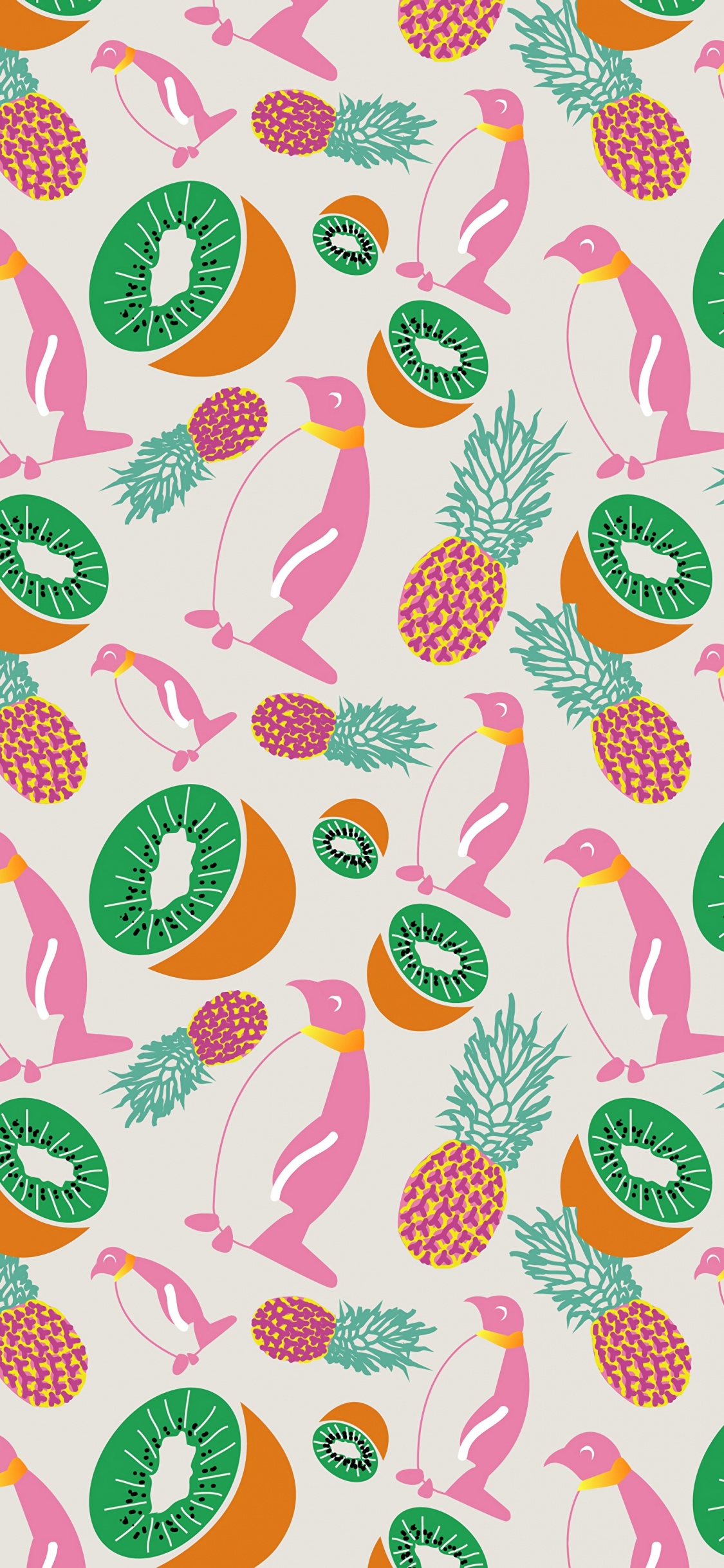 Textile Floral Blanc Vert et Rouge. Wallpaper in 1125x2436 Resolution