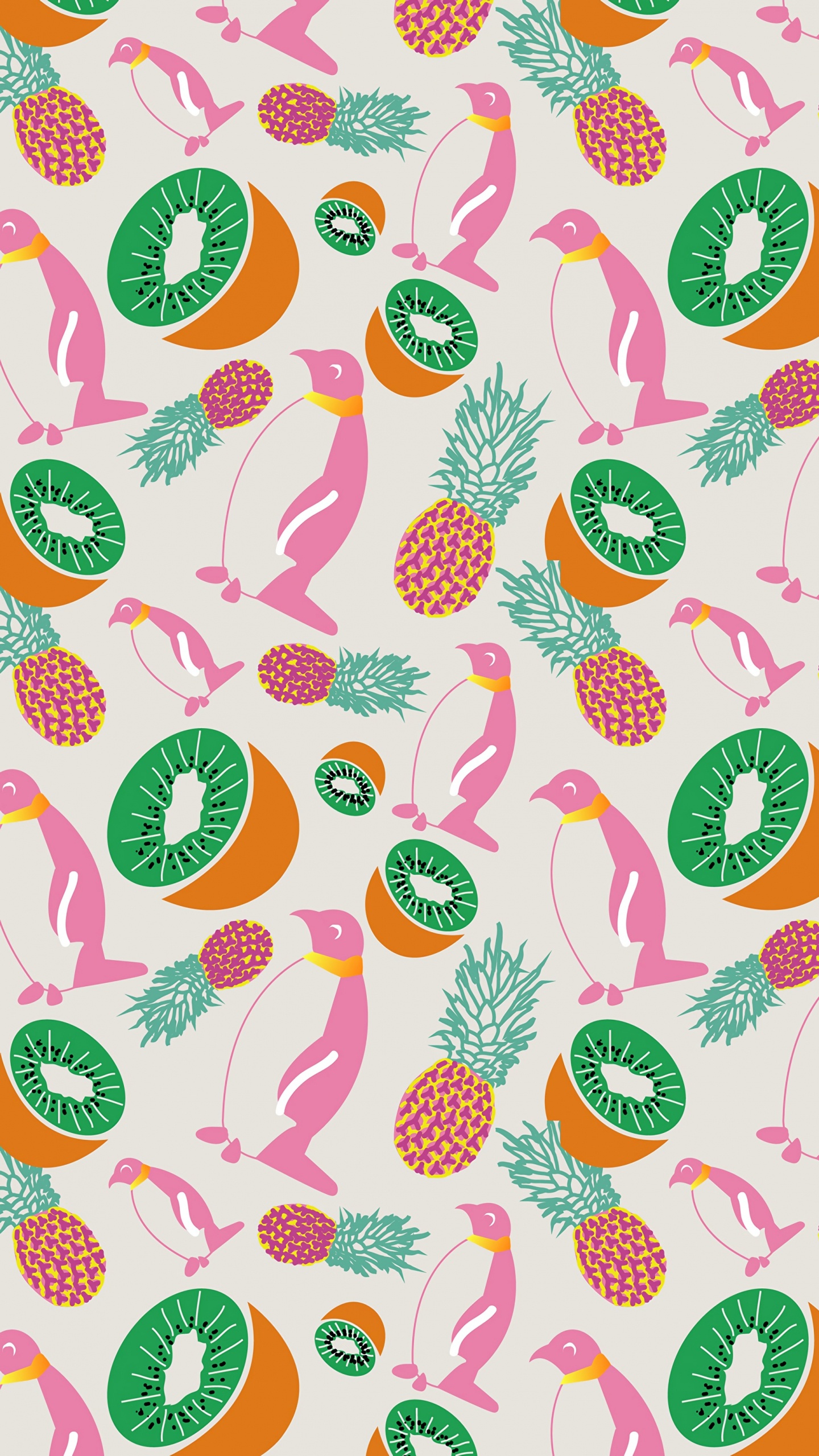 Textile Floral Blanc Vert et Rouge. Wallpaper in 1440x2560 Resolution