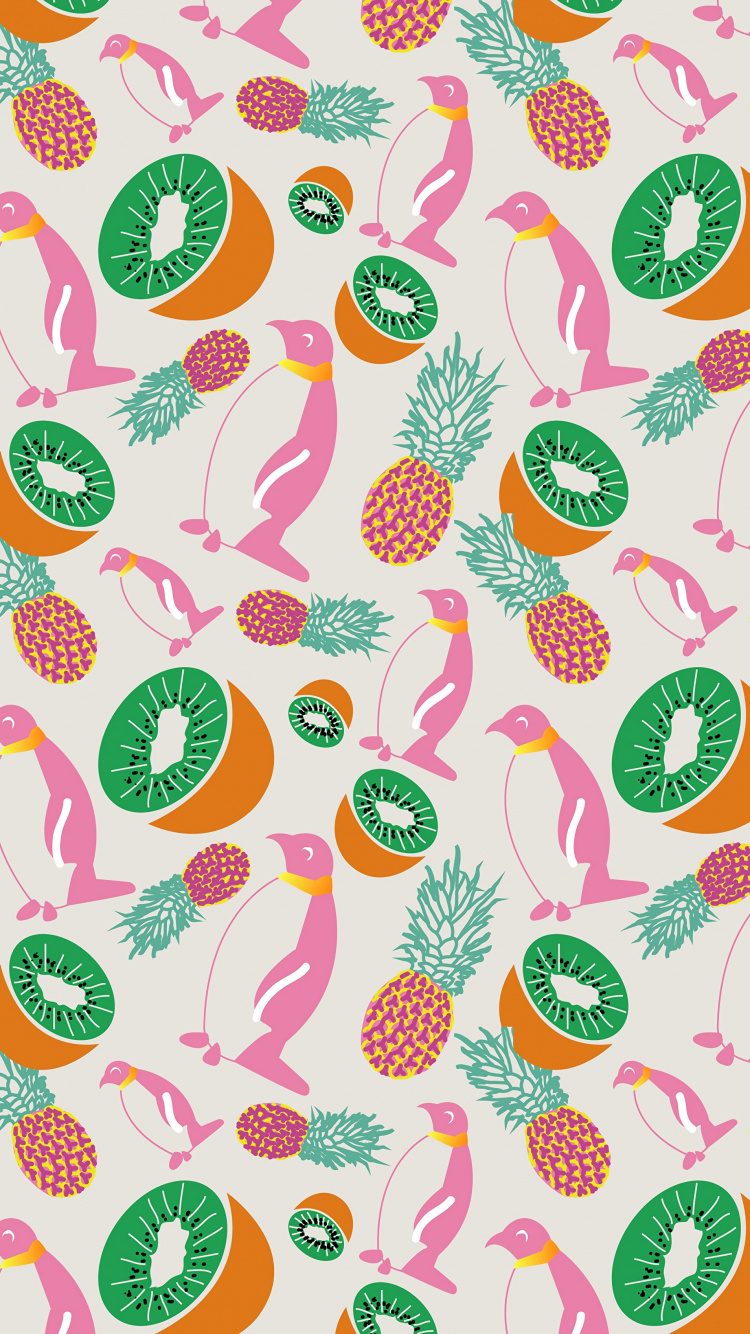 Textile Floral Blanc Vert et Rouge. Wallpaper in 750x1334 Resolution