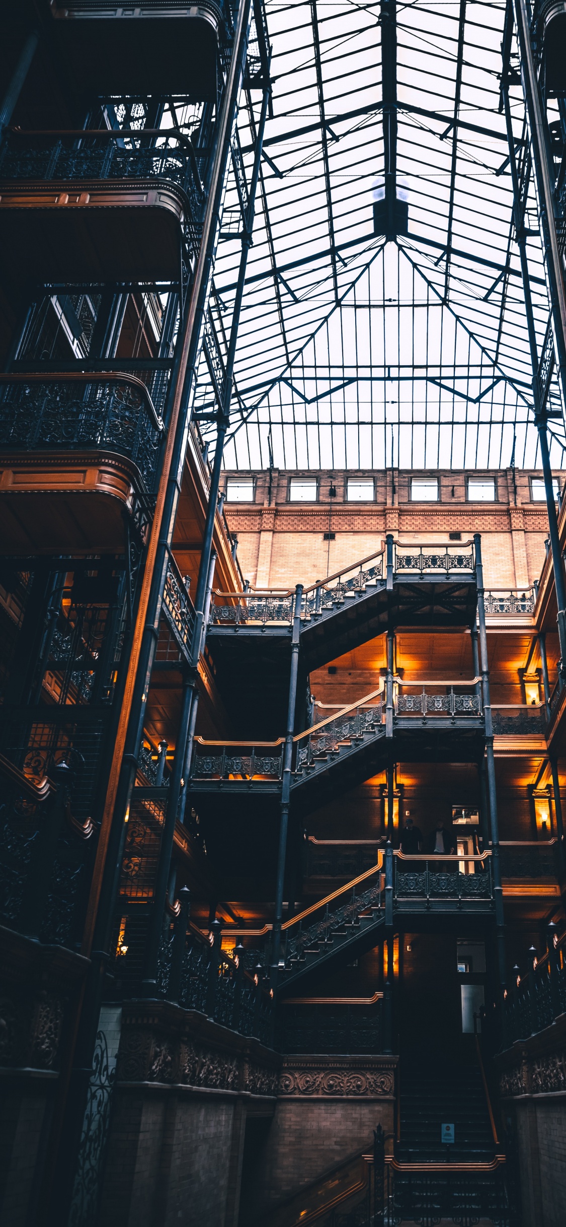 Edificio Bradbury, Diseño, Arquitectura, Edificio, Electricidad. Wallpaper in 1125x2436 Resolution