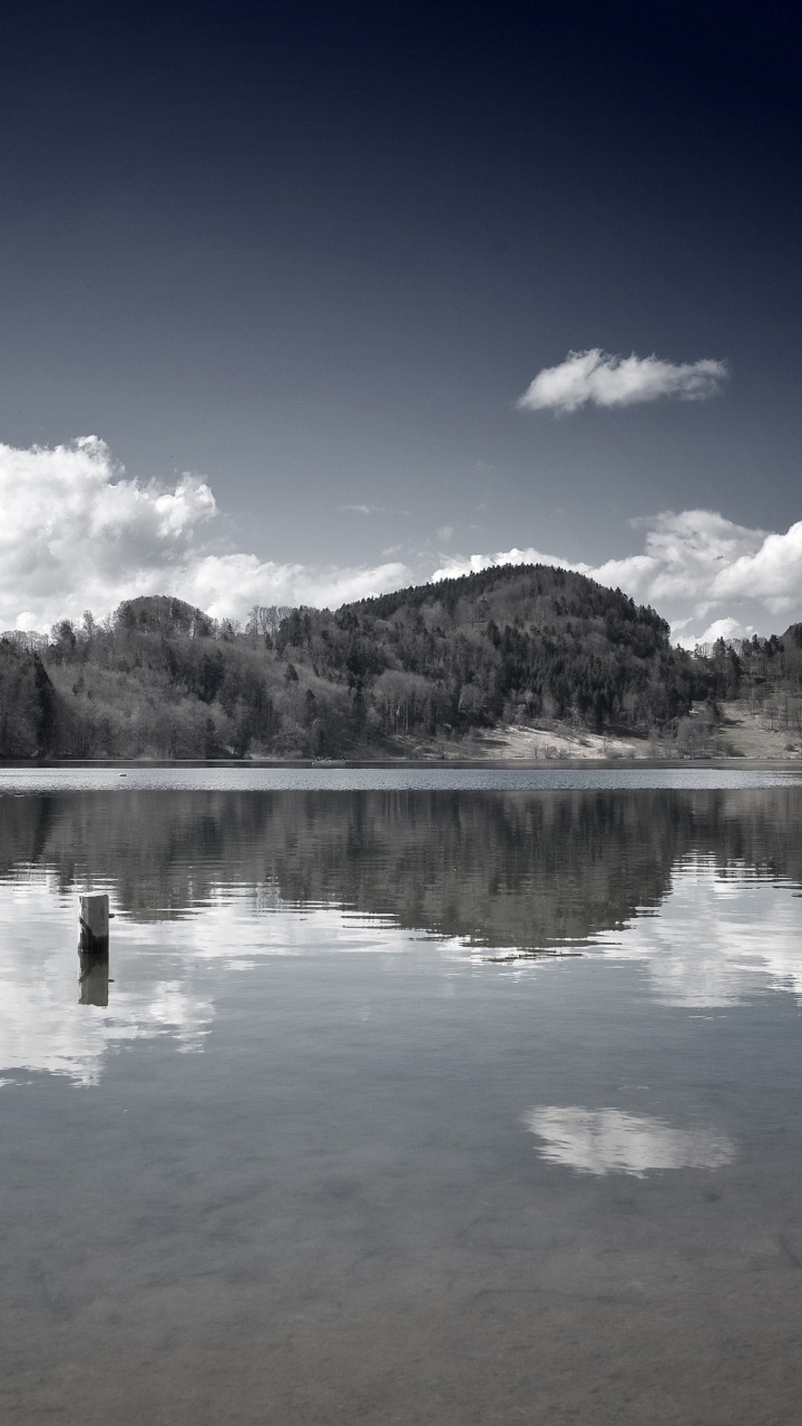 Reflexion, Gewässer, Natur, Wasser, Cloud. Wallpaper in 720x1280 Resolution