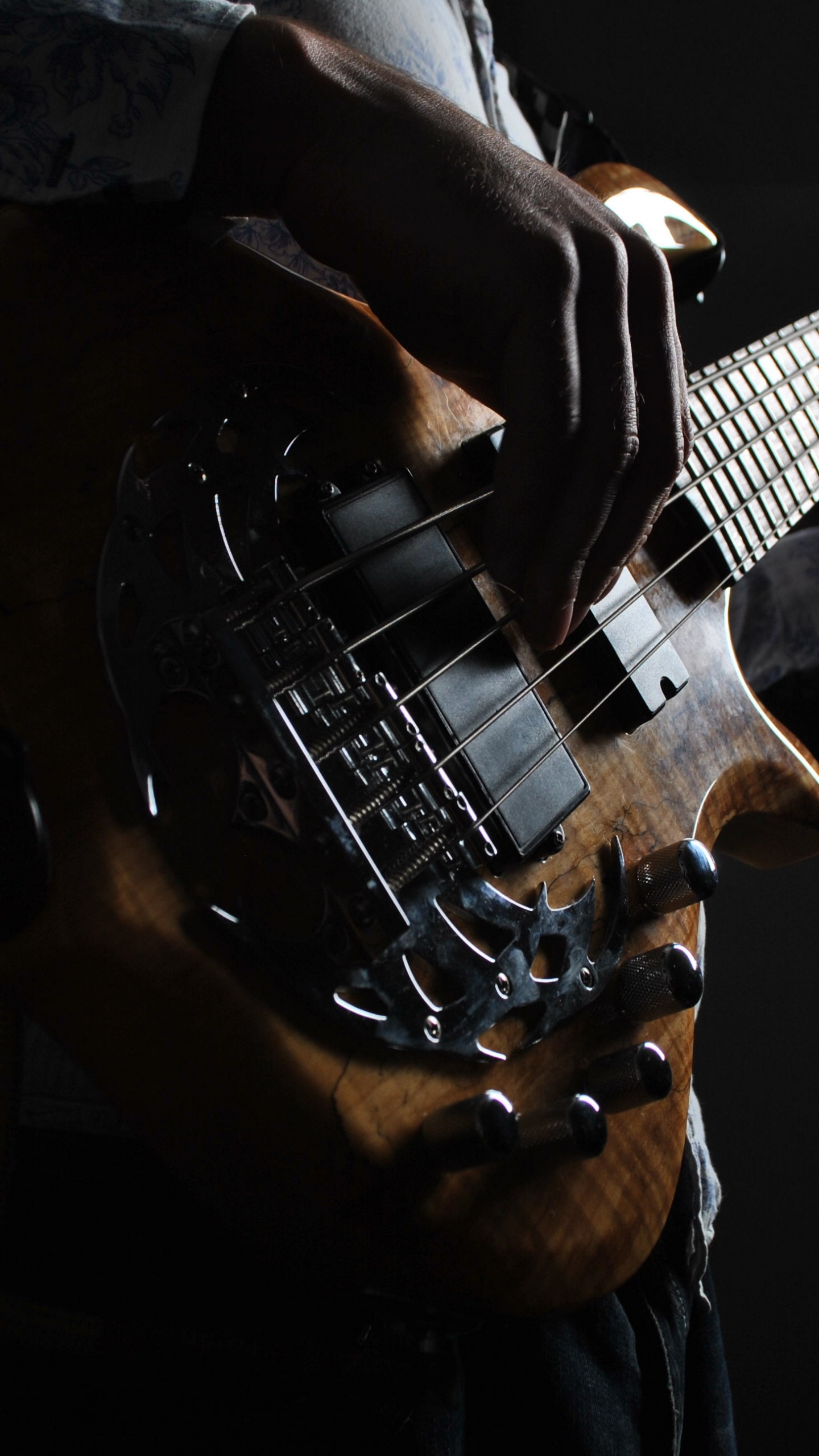 Bass, Kontrabass, Gitarre, Akustikgitarre, Gitarrist. Wallpaper in 1440x2560 Resolution