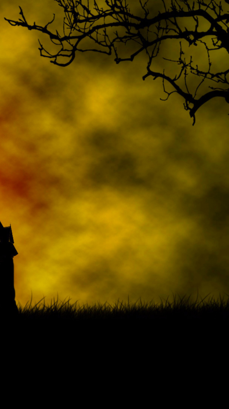 Amarillo, Ambiente, Noche, Espectro, Naturaleza. Wallpaper in 750x1334 Resolution