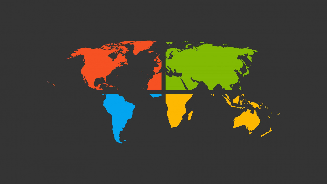 世界地图, 地球, 地图, 矢量图形, 色彩 壁纸 1280x720 允许