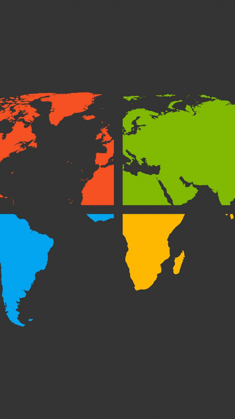 世界地图, 地球, 地图, 矢量图形, 色彩 壁纸 750x1334 允许