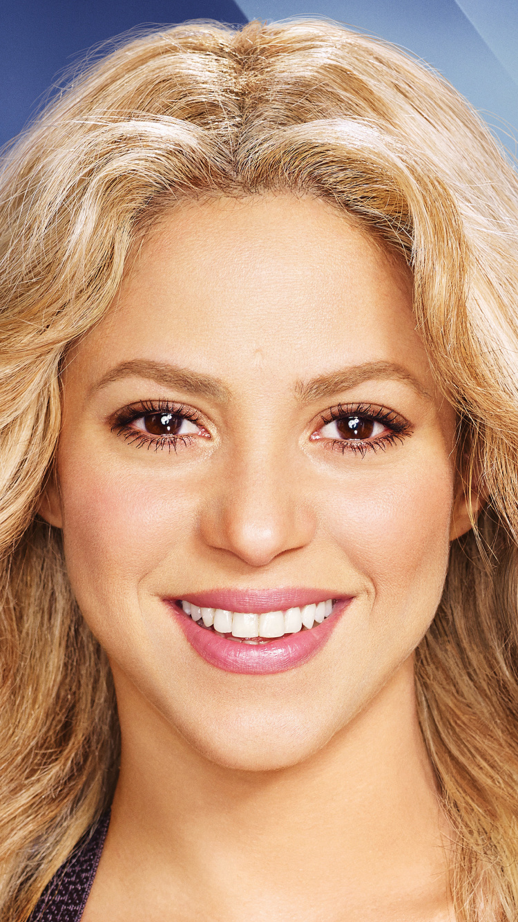 Shakira, Celebrity, Hair, Face, Blond. Wallpaper in 750x1334 Resolution