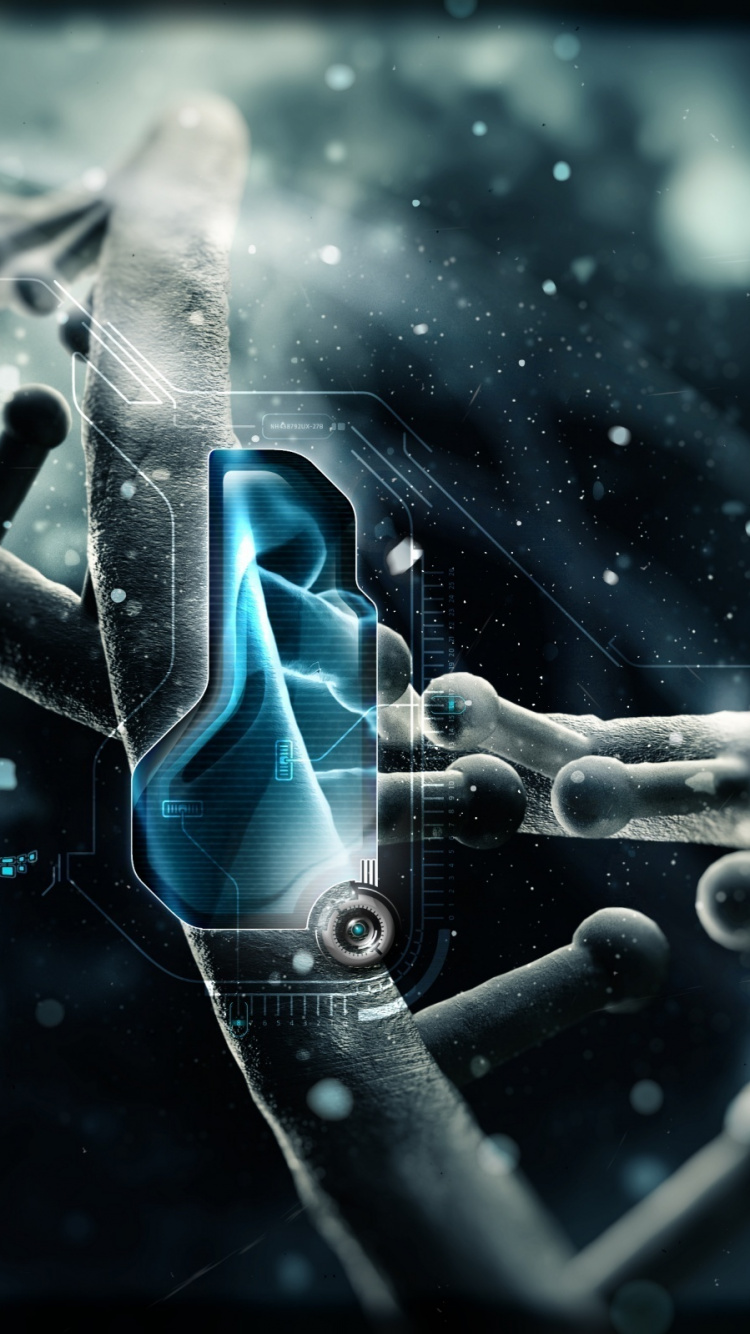 White and Blue Light Illustration. Wallpaper in 750x1334 Resolution