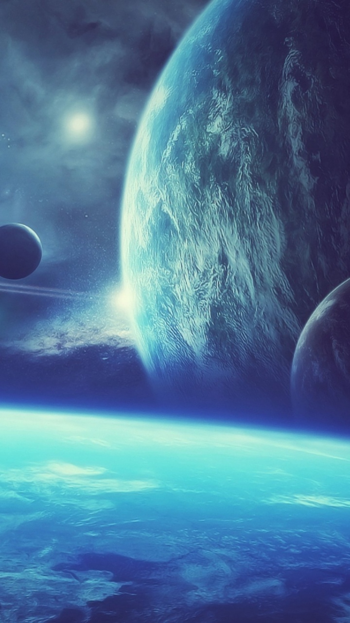 Moon and Clouds During Night Time. Wallpaper in 720x1280 Resolution