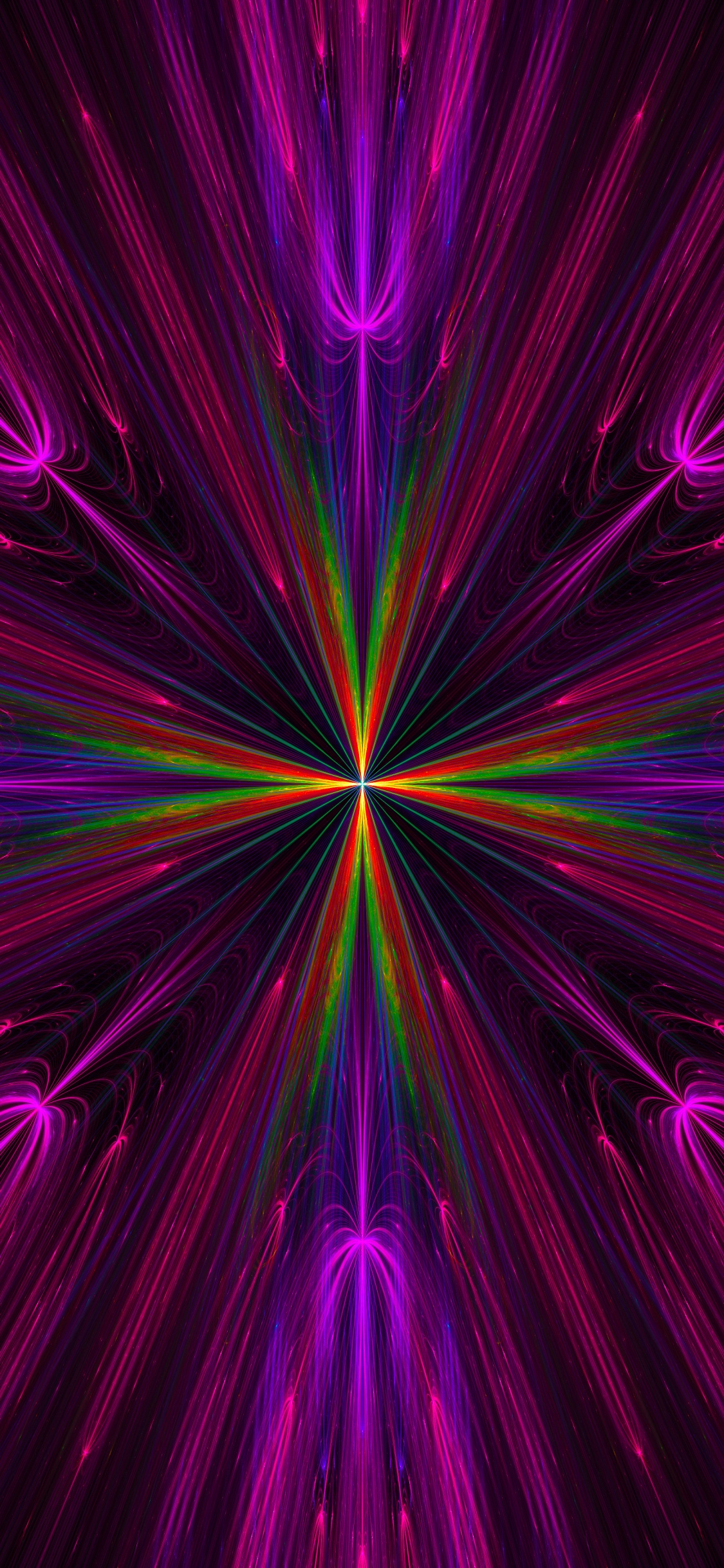 Purple and Black Light Illustration. Wallpaper in 1125x2436 Resolution