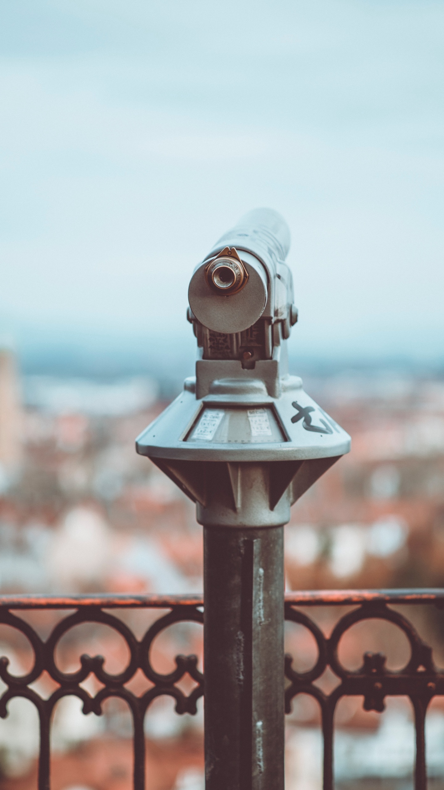 度假, 栅栏, 望远镜 壁纸 1440x2560 允许