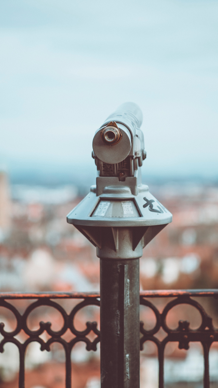 Télescope Gris et Noir Pendant la Journée. Wallpaper in 750x1334 Resolution