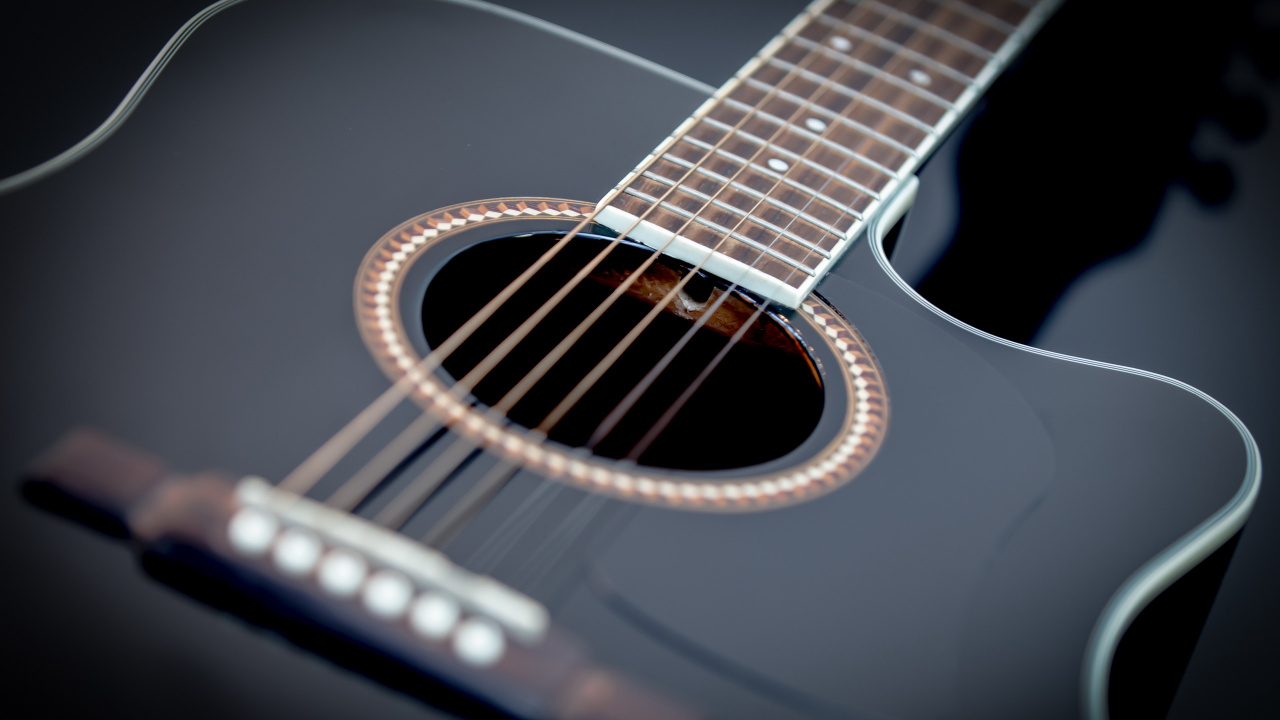 Guitar, Acoustic Guitar, Bass Guitar, String Instrument, Musical Instrument. Wallpaper in 1280x720 Resolution