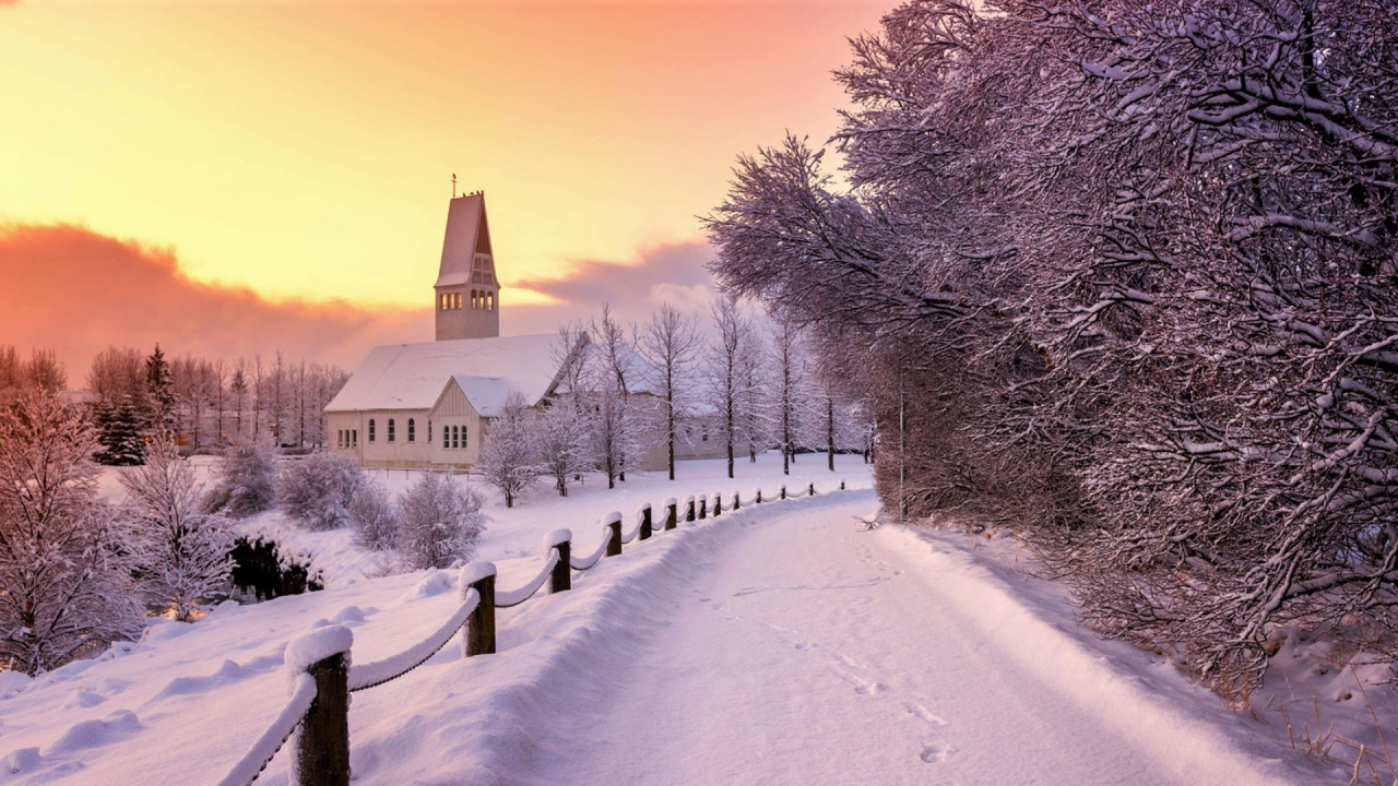 Atmosphère, Neige, Paysage Naturel, Bâtiment, Pente. Wallpaper in 1280x720 Resolution