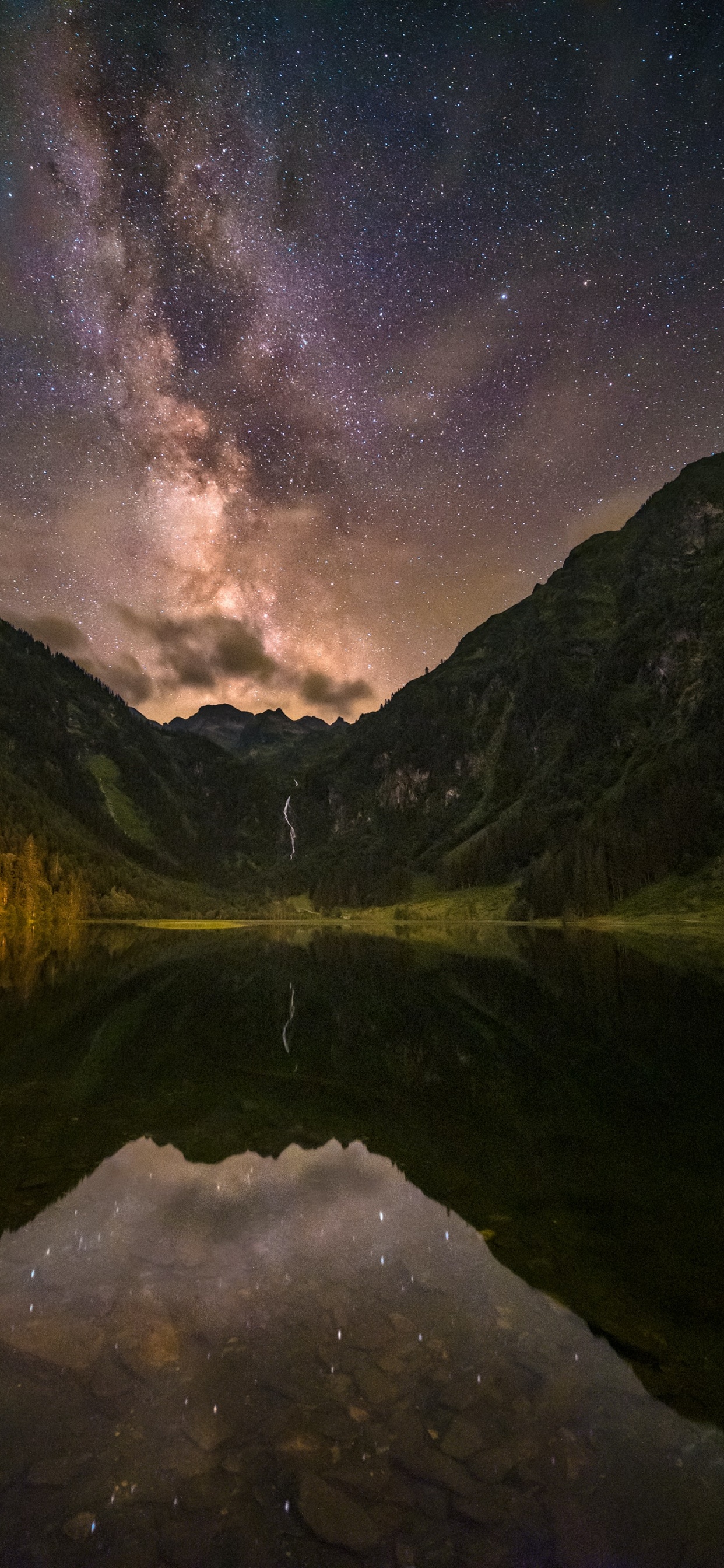 Galaxie, Voie Lactée, Eau, Atmosphère, Paysage Naturel. Wallpaper in 1242x2688 Resolution