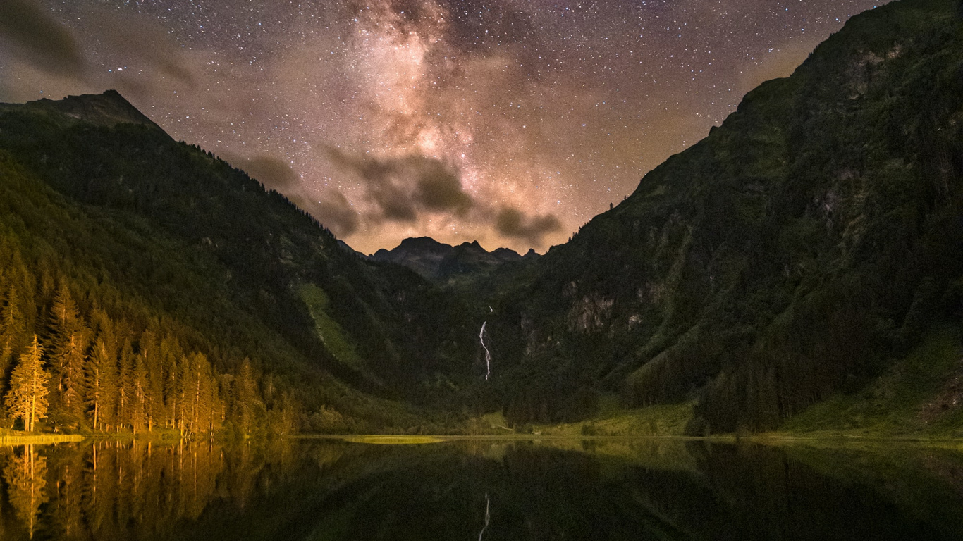 银河系, 明星, 气氛, 自然景观, 水道 壁纸 1366x768 允许