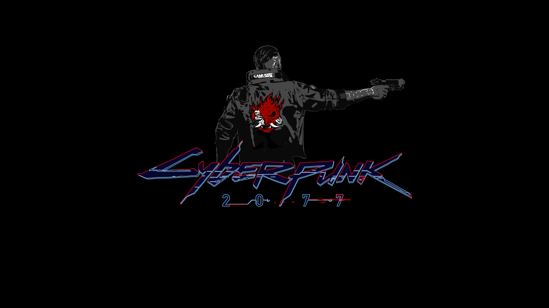 Cyberpunk, Cyberpunk 2077, Cyberpunk 2020, Cyberpunk 2077 Amoled, Darkness. Wallpaper in 1920x1080 Resolution