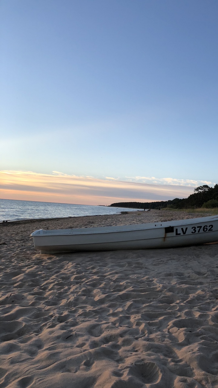 沙, 岸边, 船只, 地平线, 海岸 壁纸 720x1280 允许