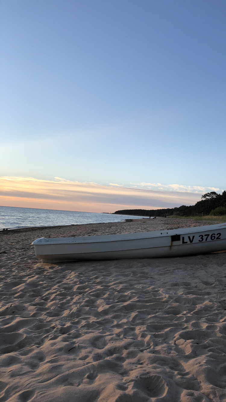 Water, Sand, Shore, Watercraft, Landscape. Wallpaper in 750x1334 Resolution