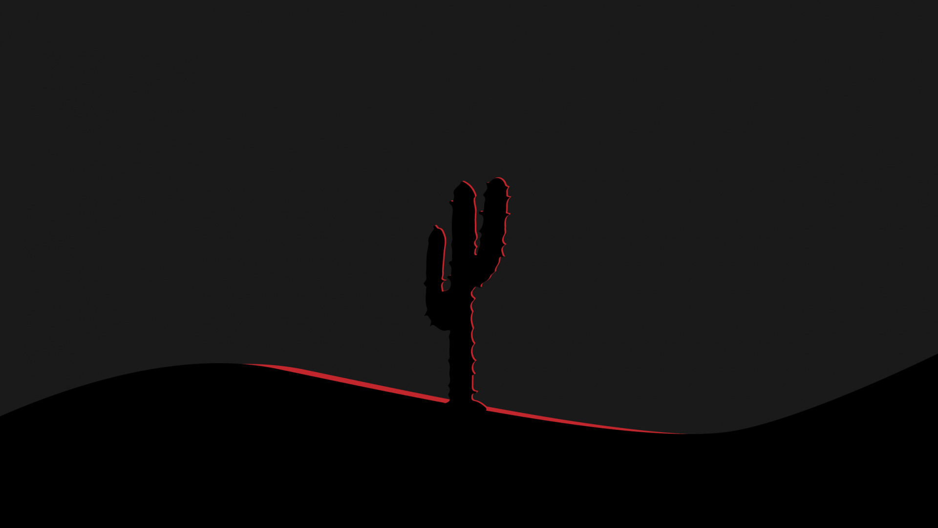 Cactus, Obscurité, Marron, Saguaro, Animation. Wallpaper in 1920x1080 Resolution
