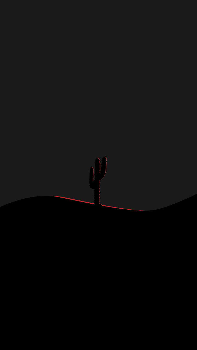 Cactus, Obscurité, Marron, Saguaro, Animation. Wallpaper in 750x1334 Resolution