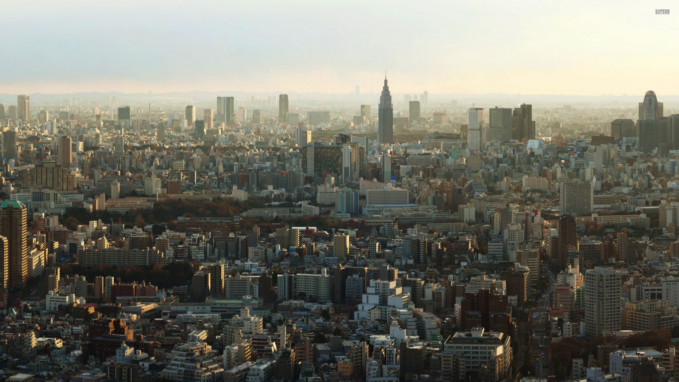 Vue Aérienne Des Bâtiments de la Ville Pendant la Journée. Wallpaper in 1366x768 Resolution