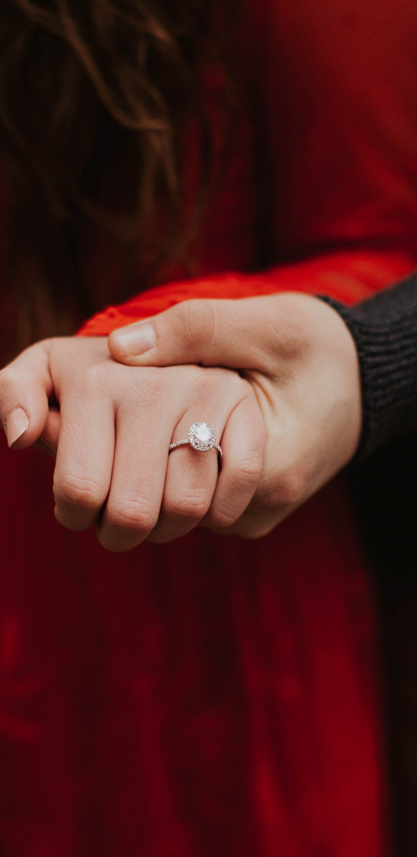 浪漫, 红色的, 手, 手臂, 外套 壁纸 1440x2960 允许