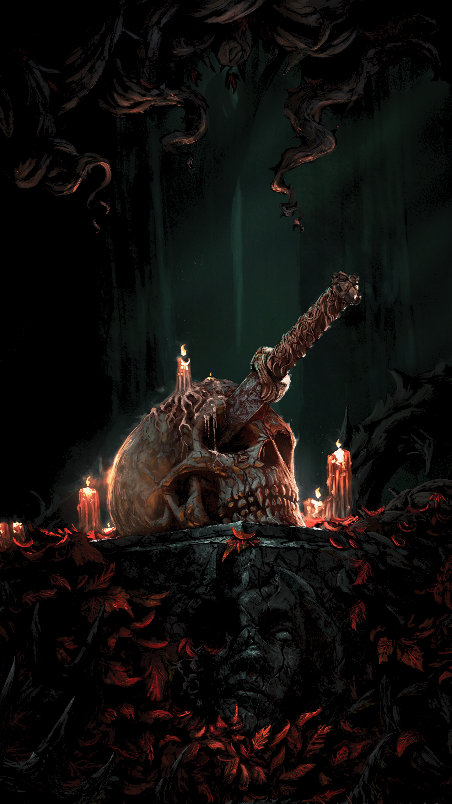 Träumerei Peter Fehervari, Träumerei, Höllisches Requiem, Kult Der Spiralförmigen Dämmerung, Feuerkaste. Wallpaper in 1440x2560 Resolution