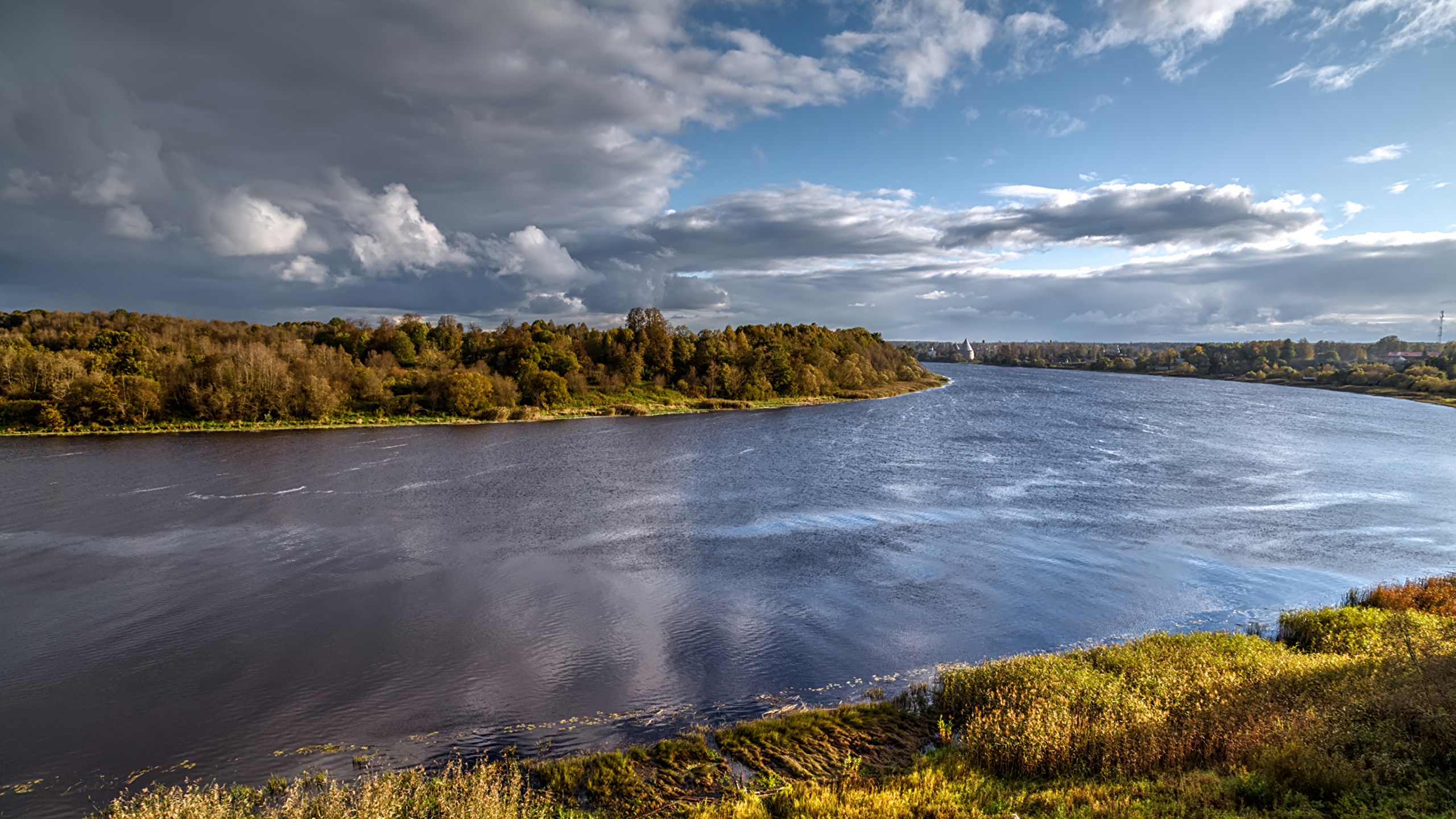 性质, 水资源, 高地, 储存器, 天空 壁纸 2560x1440 允许
