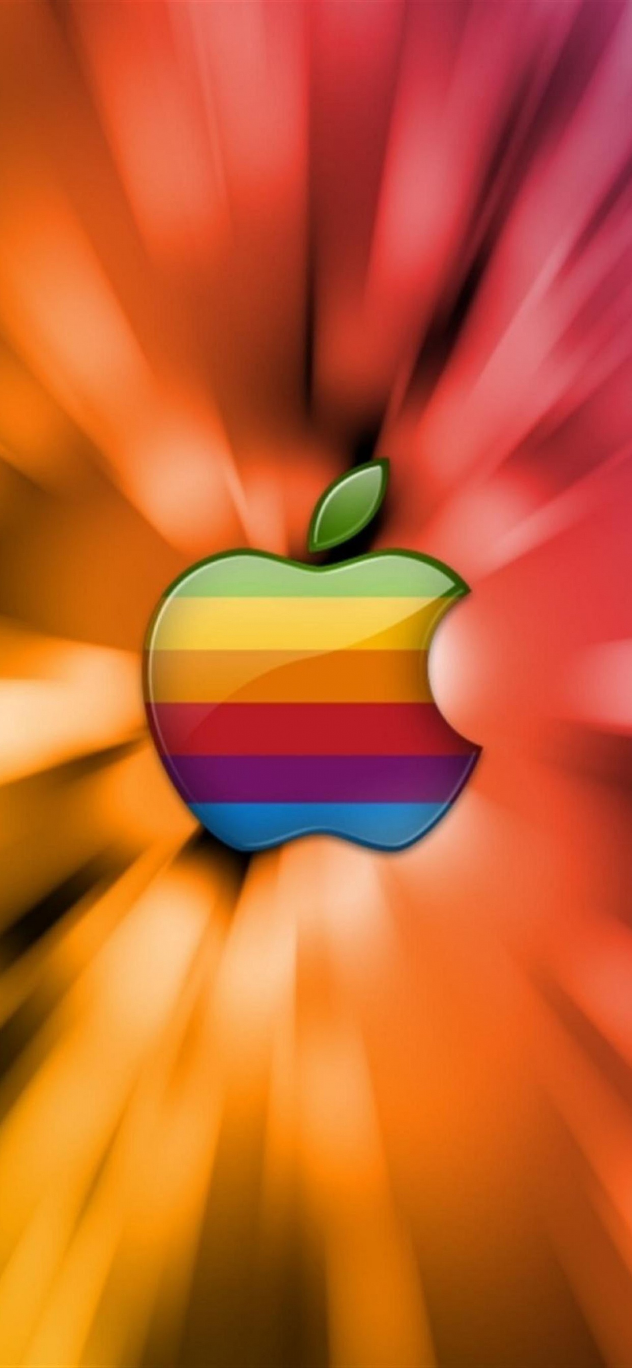 Apple, Logo, Yellow, Petal, Graphics. Wallpaper in 1242x2688 Resolution