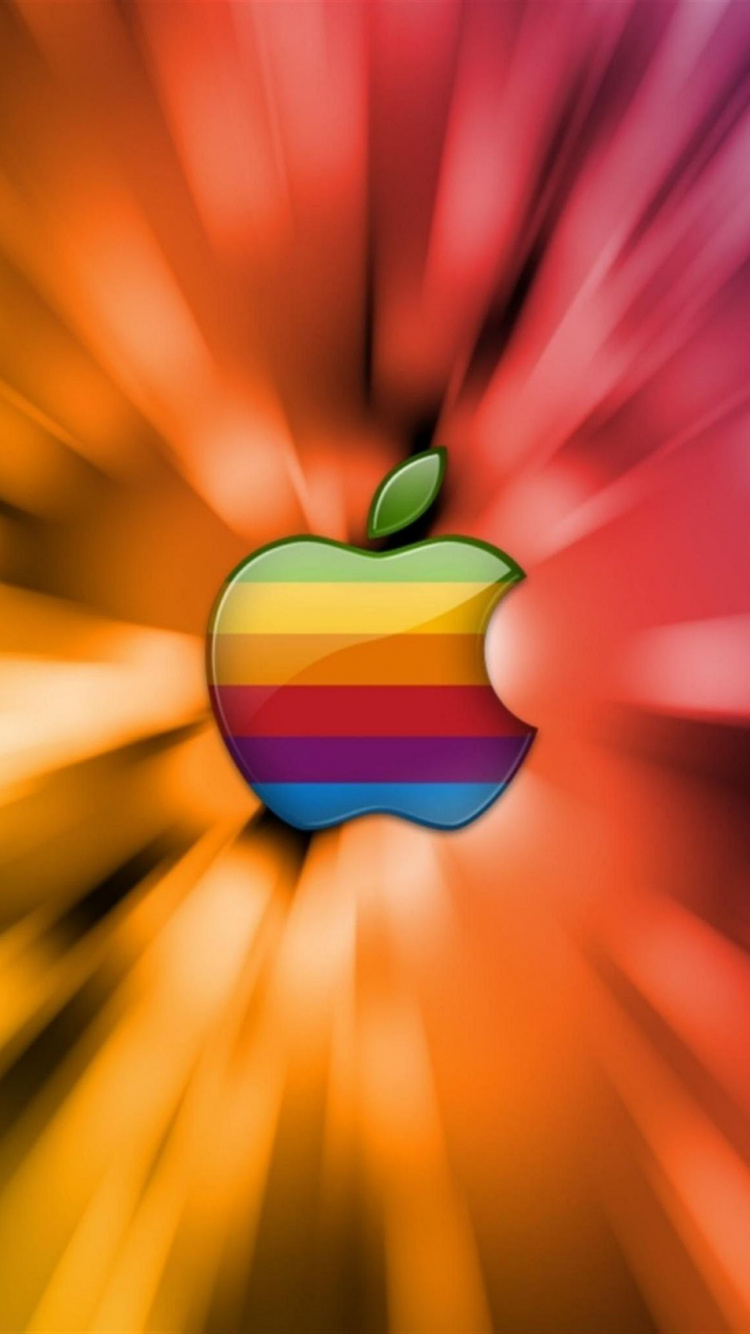 Apple, Logo, Yellow, Petal, Graphics. Wallpaper in 750x1334 Resolution