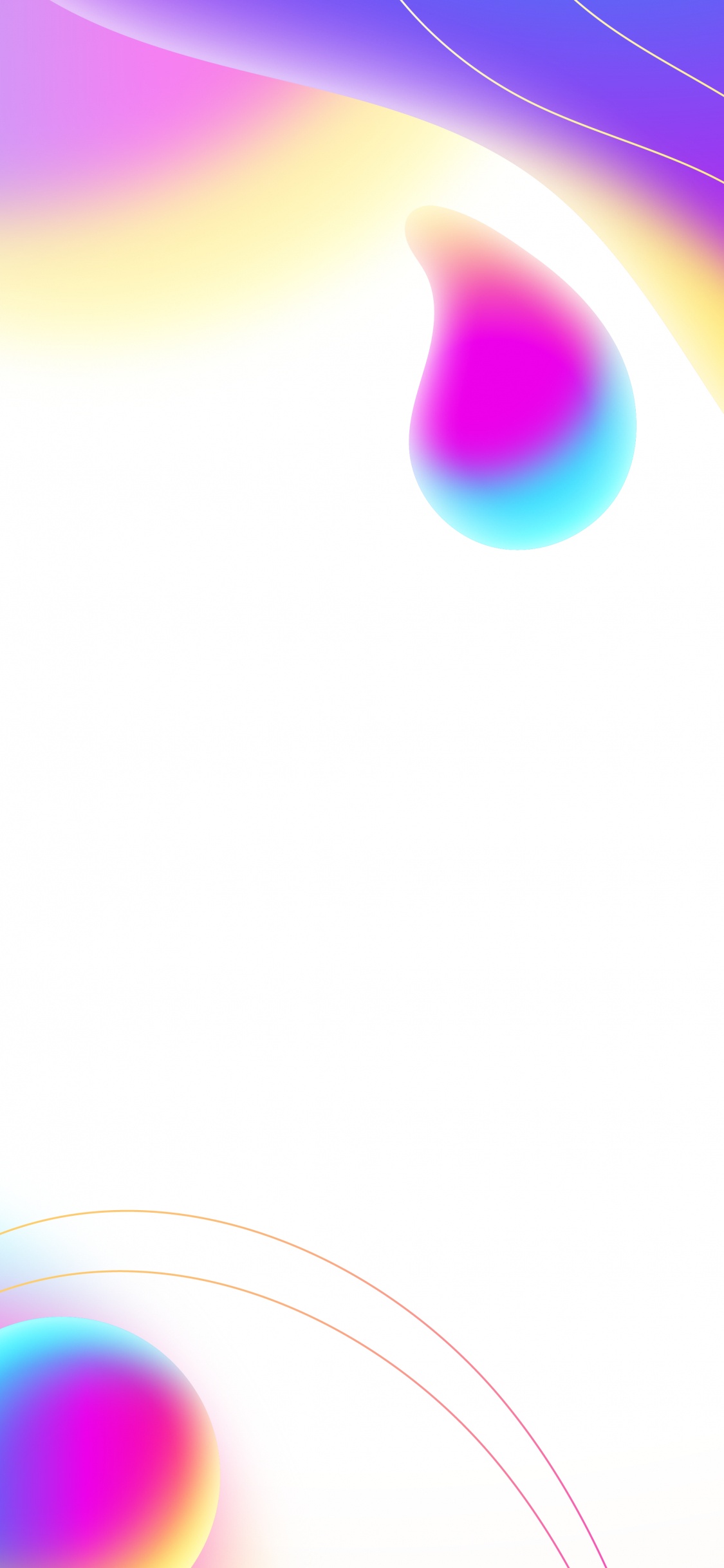 Luz, Blanco, Azul, Azure, Morado. Wallpaper in 1125x2436 Resolution