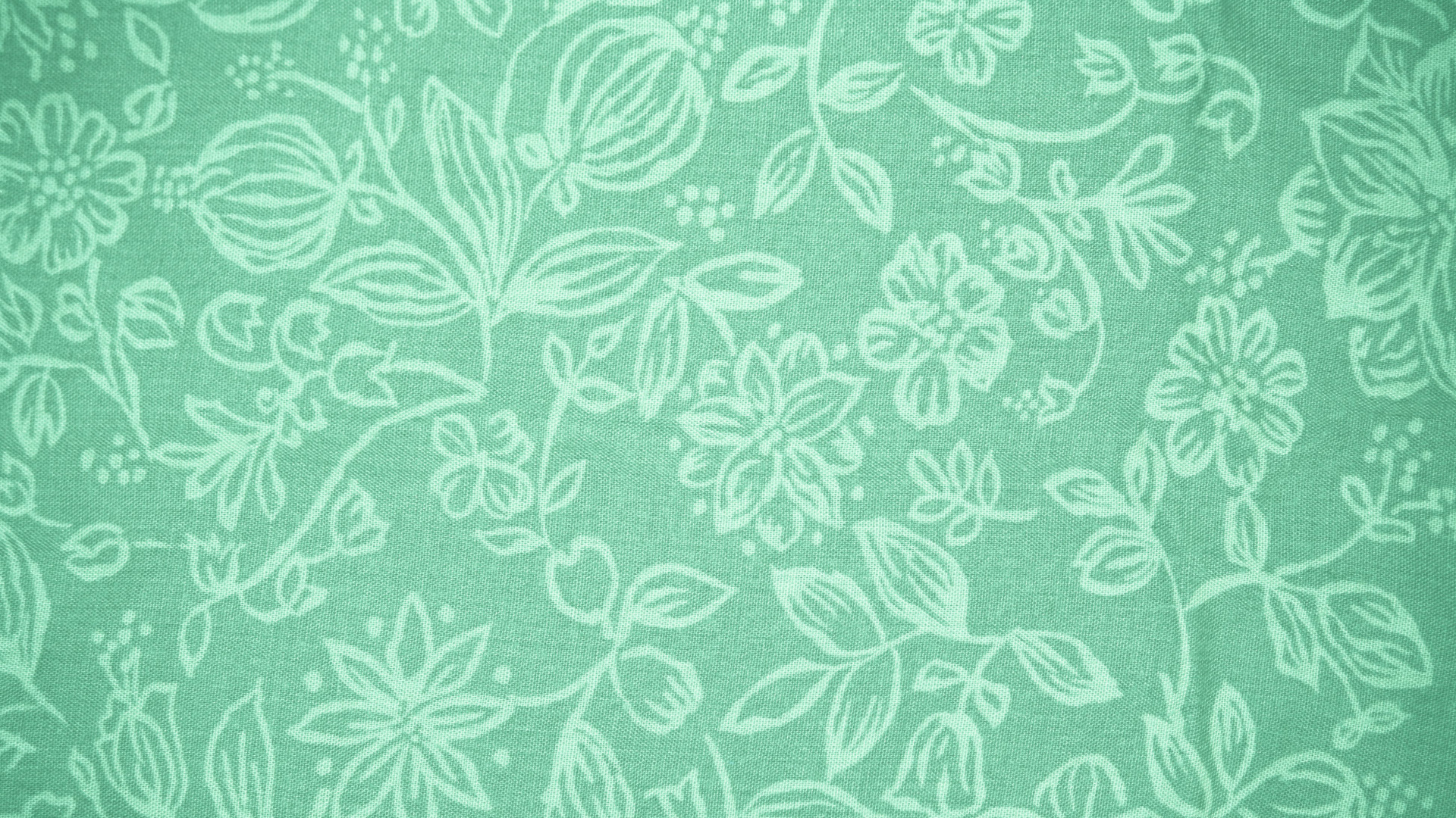Textile Floral Vert et Blanc. Wallpaper in 1920x1080 Resolution