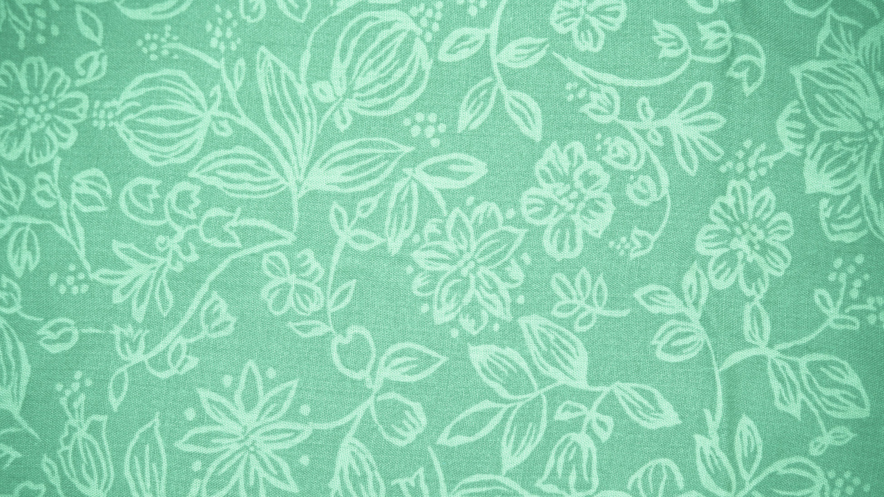 Textil Floral Verde y Blanco. Wallpaper in 1280x720 Resolution