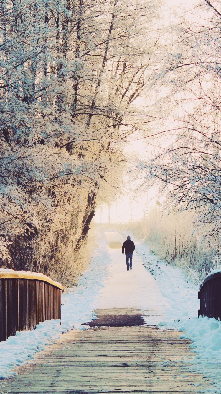 Eastbourne Winter, Winter, Weather, Snow, Cold. Wallpaper in 750x1334 Resolution