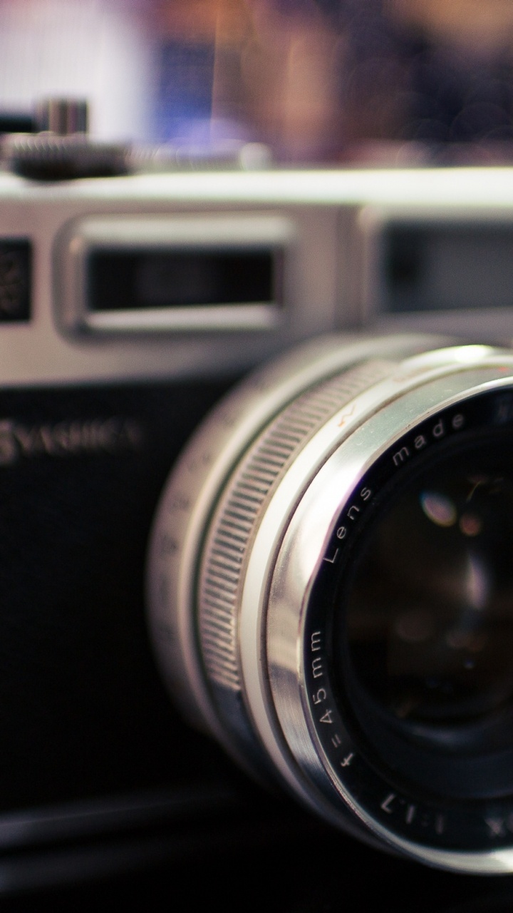 Black and Silver Camera Lens. Wallpaper in 720x1280 Resolution