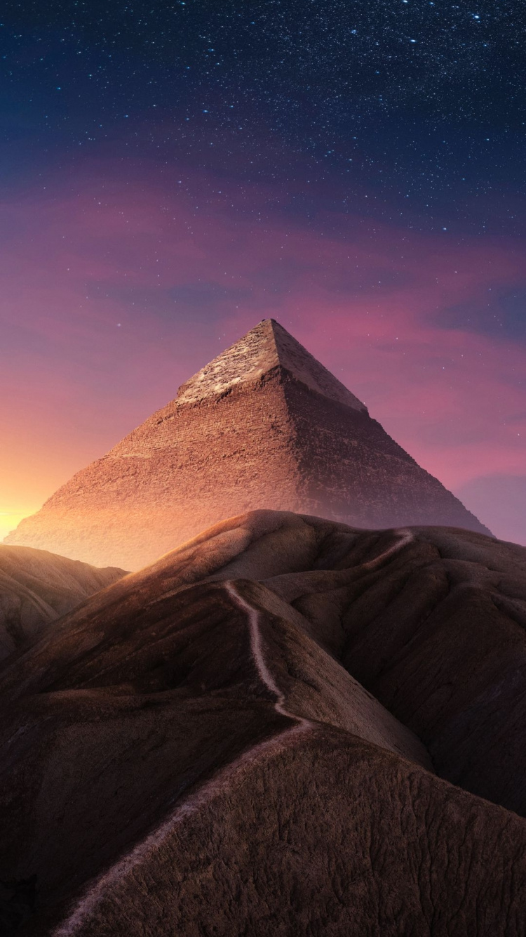 Light, Mountain, Natural Environment, Natural Landscape, Cloud. Wallpaper in 750x1334 Resolution